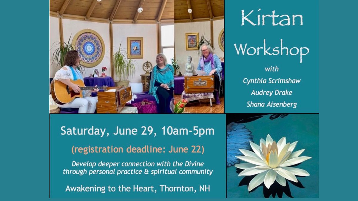 Kirtan Workshop - develop a deeper connection with the Divine...
