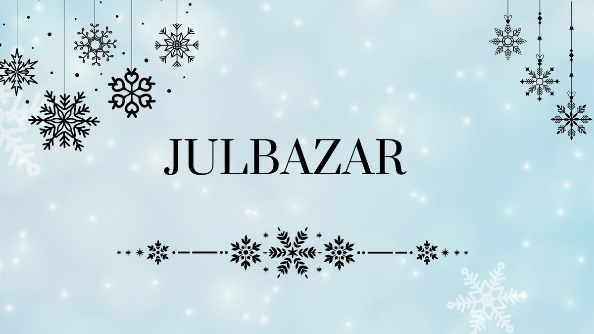 JULBAZAR - Bokutf\u00f6rs\u00e4ljning