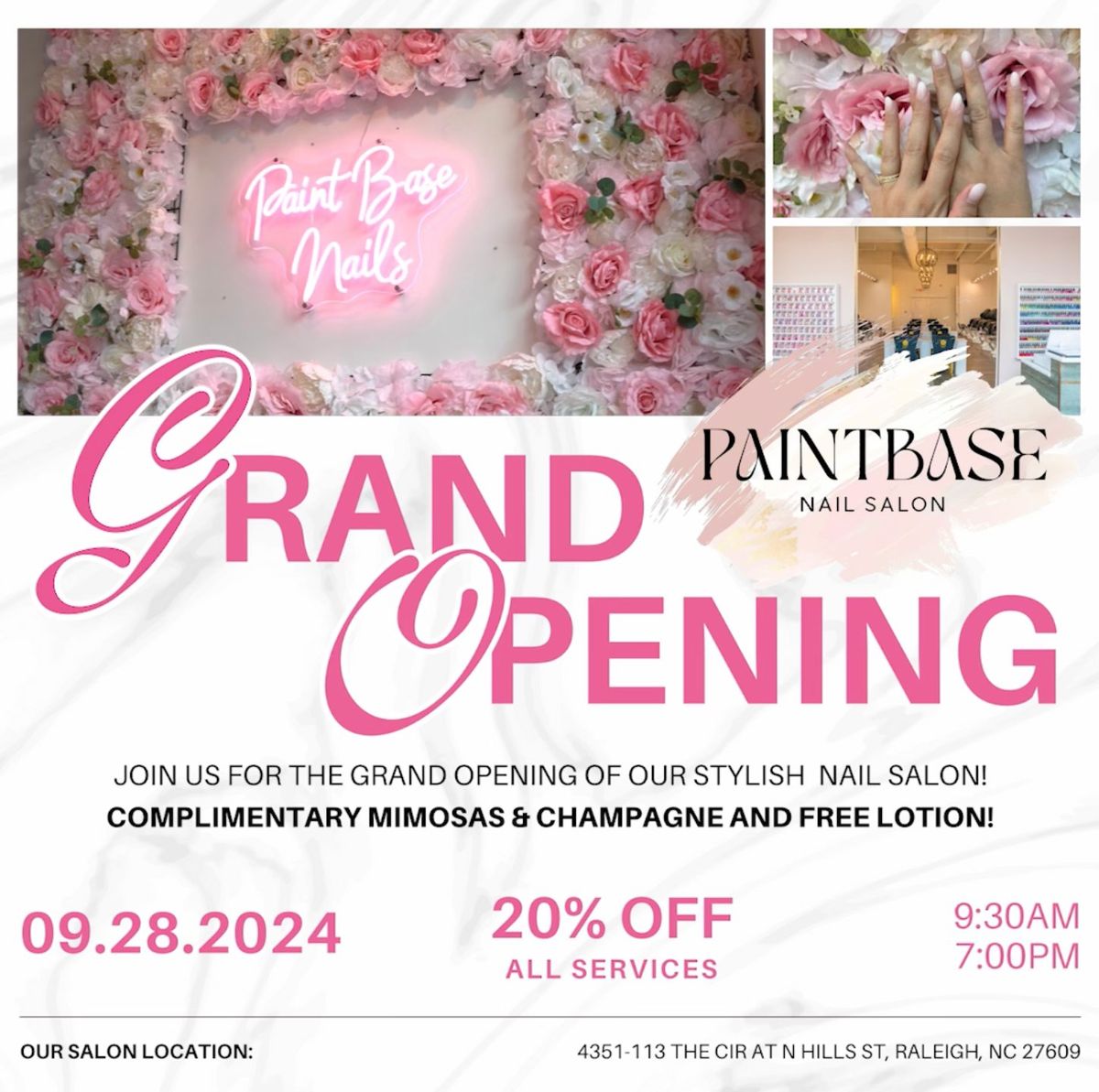 GRAND OPENING of Paintbase Nail Salon