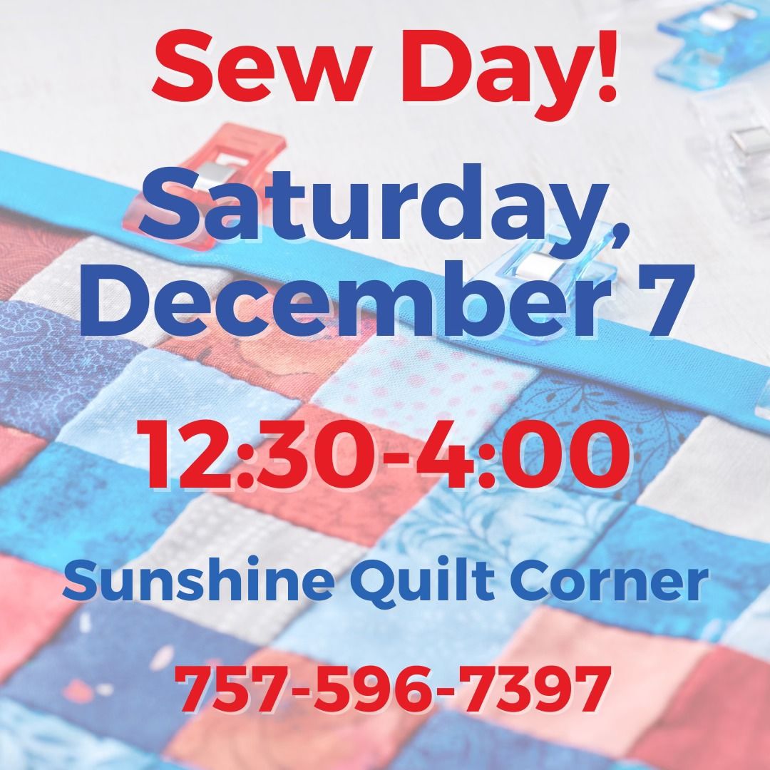 DECEMBER SEW DAY