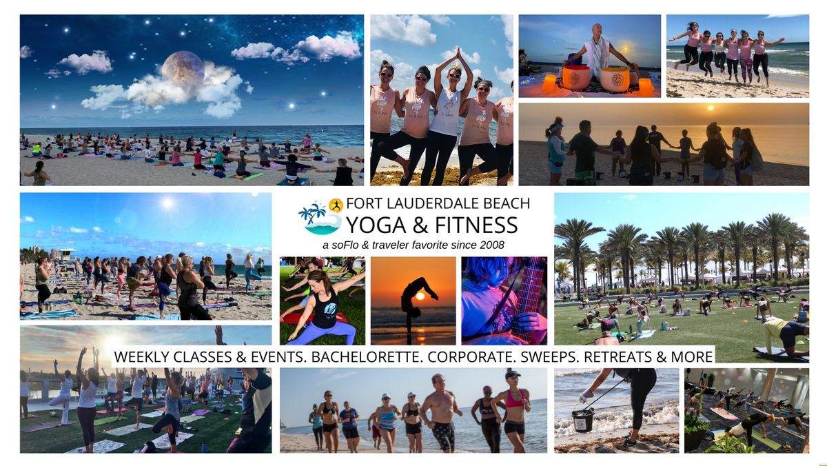 Corporate Sunrise Beach Yoga & Team Building