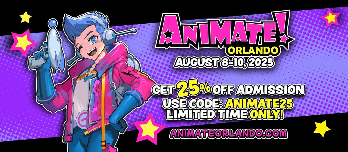 Join us for Animate! Orlando August 8-10, 2025