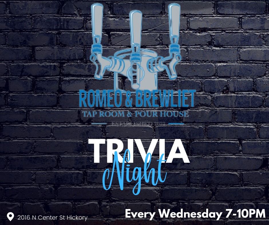 trivia night with ryan beale: every wednesday