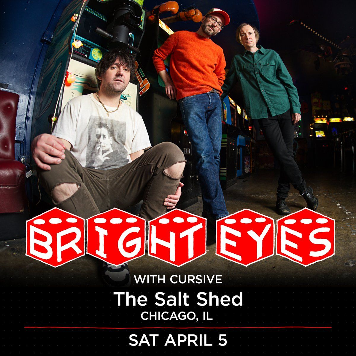 Bright Eyes with Cursive at Salt Shed - Indoor Shed