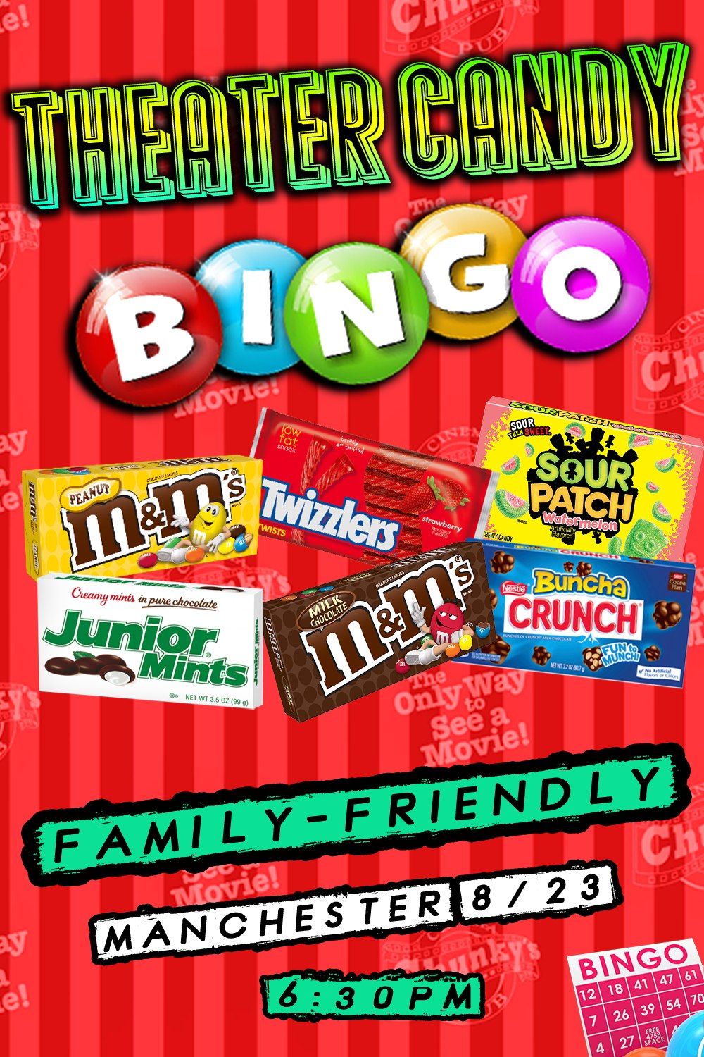 LIVE THEATER-CANDY BINGO!