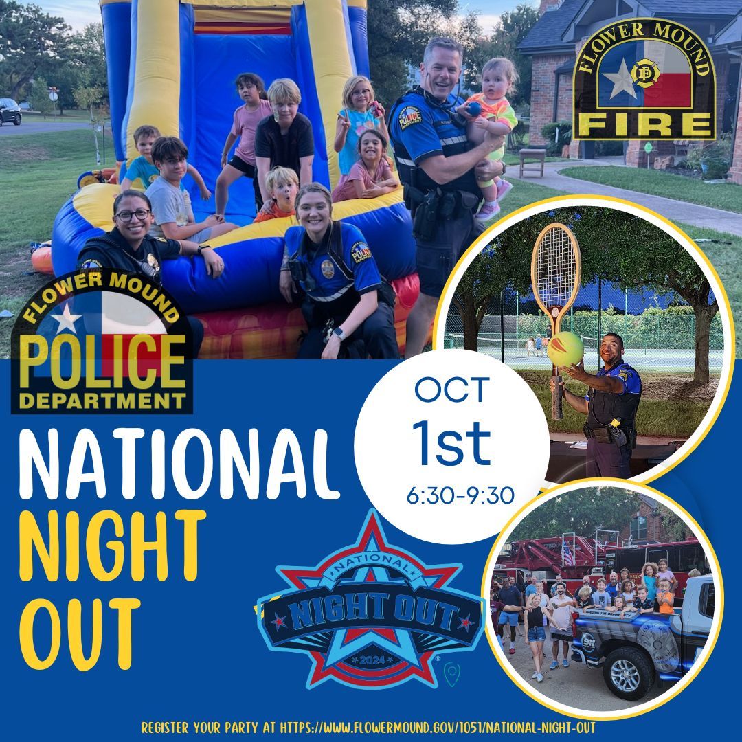 National Night Out 2024!  Registration Now Open!