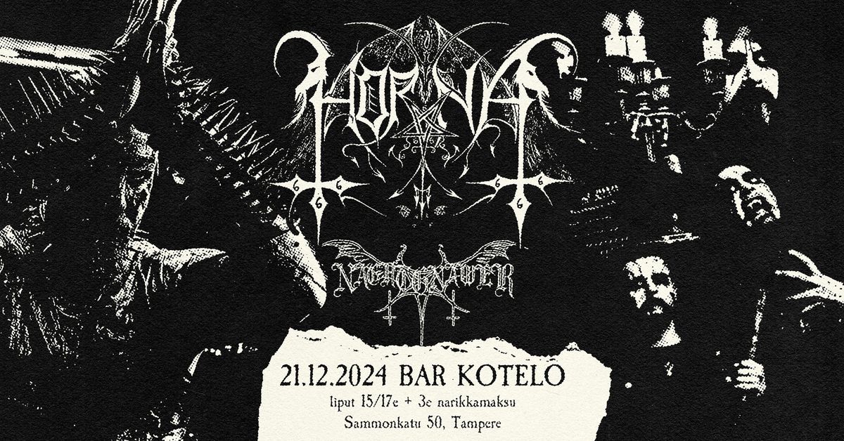 Horna & Nachtgnawer @ Bar Kotelo, Tampere