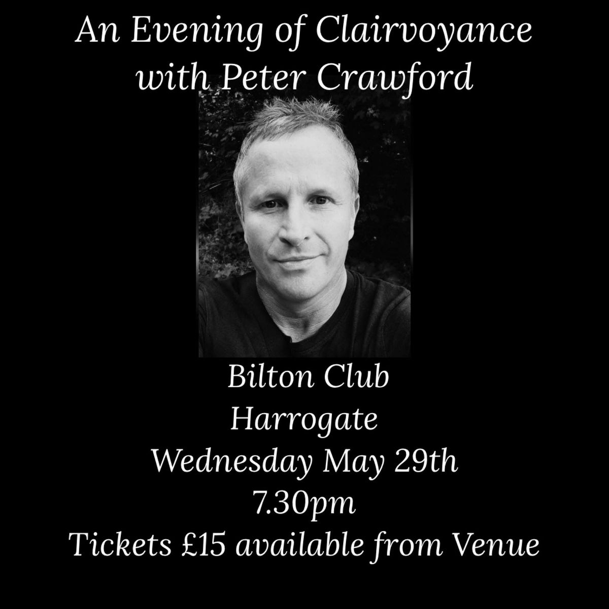An Evening with Peter Crawford- Psychic Medium 