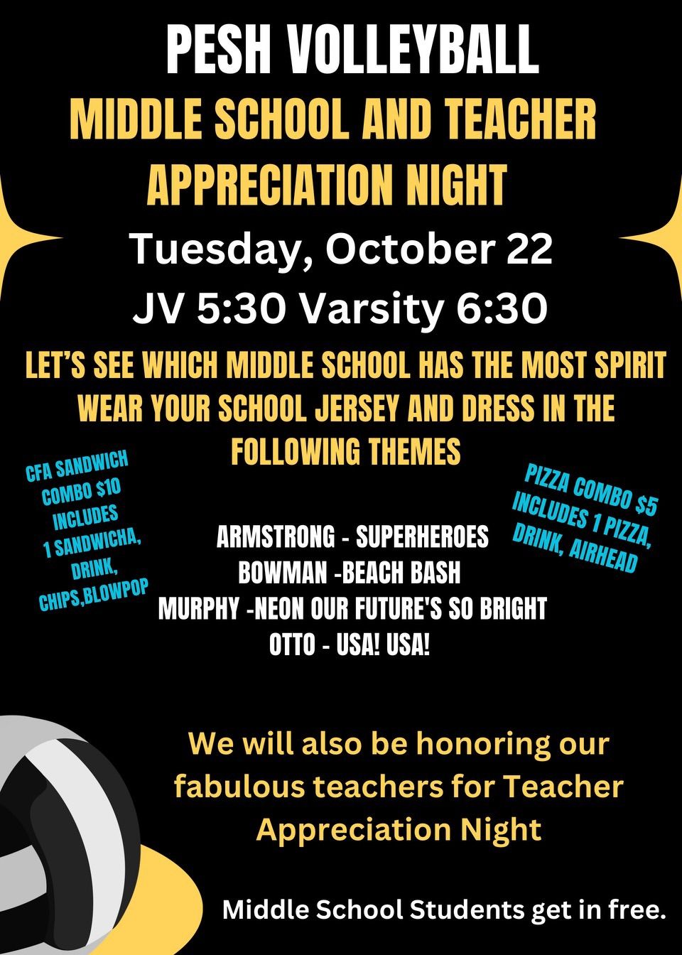 Teacher Appreciation AND Futures Night