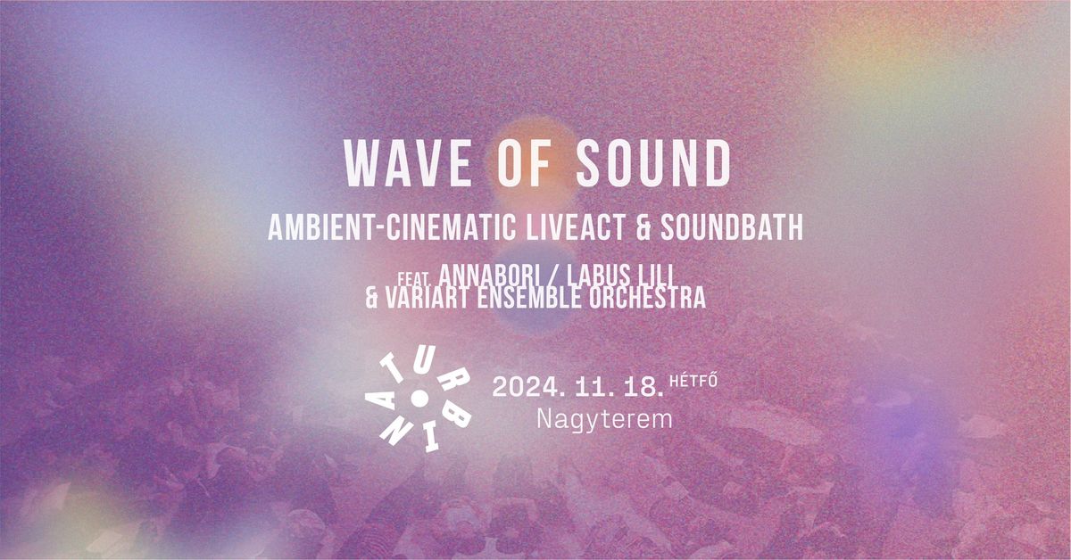 Wave of Sound - ambient-cinematic live act & soundbath \/\/ Turbina, Nagyterem