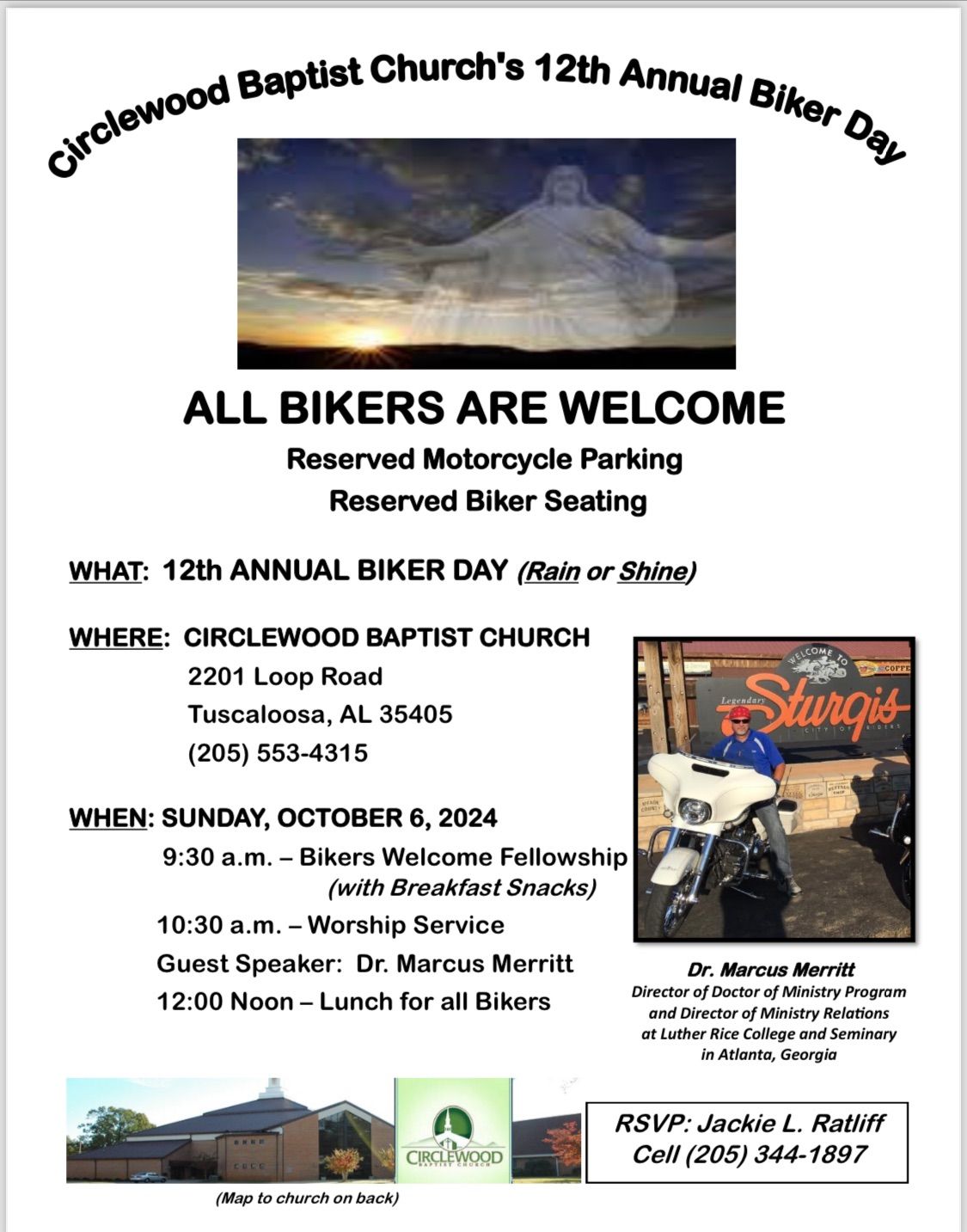 Biker day at Circlewood Baptist Church