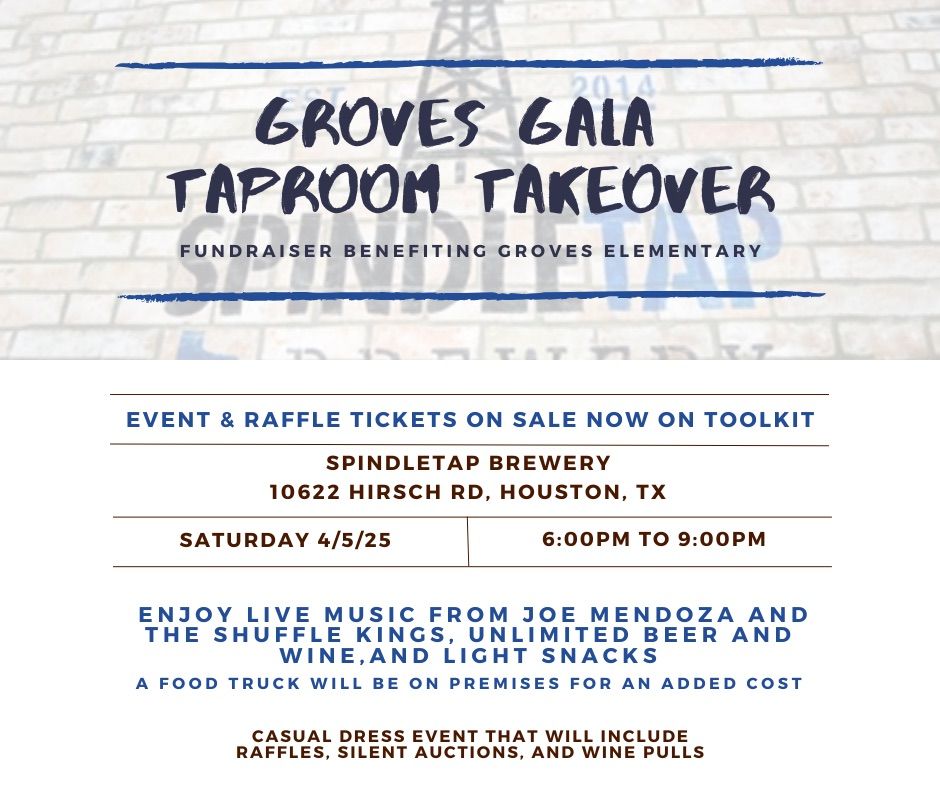 Groves Gala Taproom Takeover