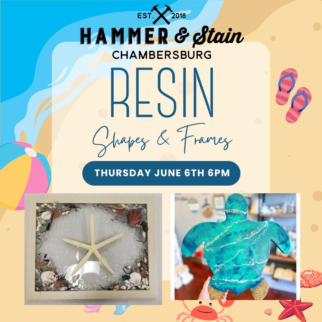 Thursday June 6th- Resin Shapes & Seascape Frames 6pm