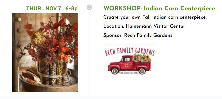 Create your own Fall Indian corn centerpiece!