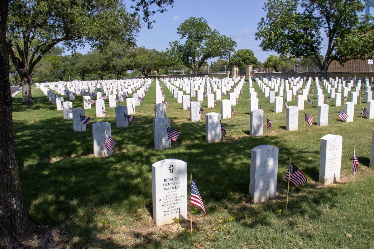 2024 Flags for Fallen Vets at Fort Sam Houston National Cemetery