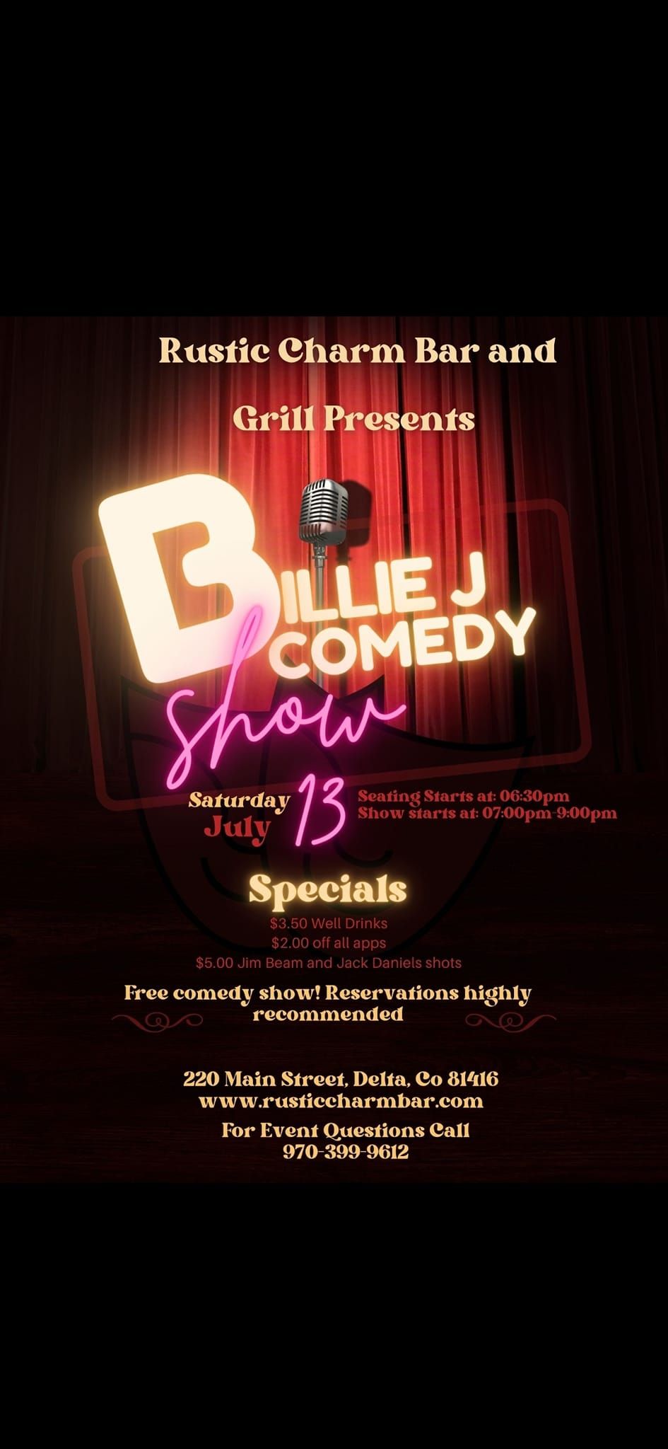 Comedy show with Billie J