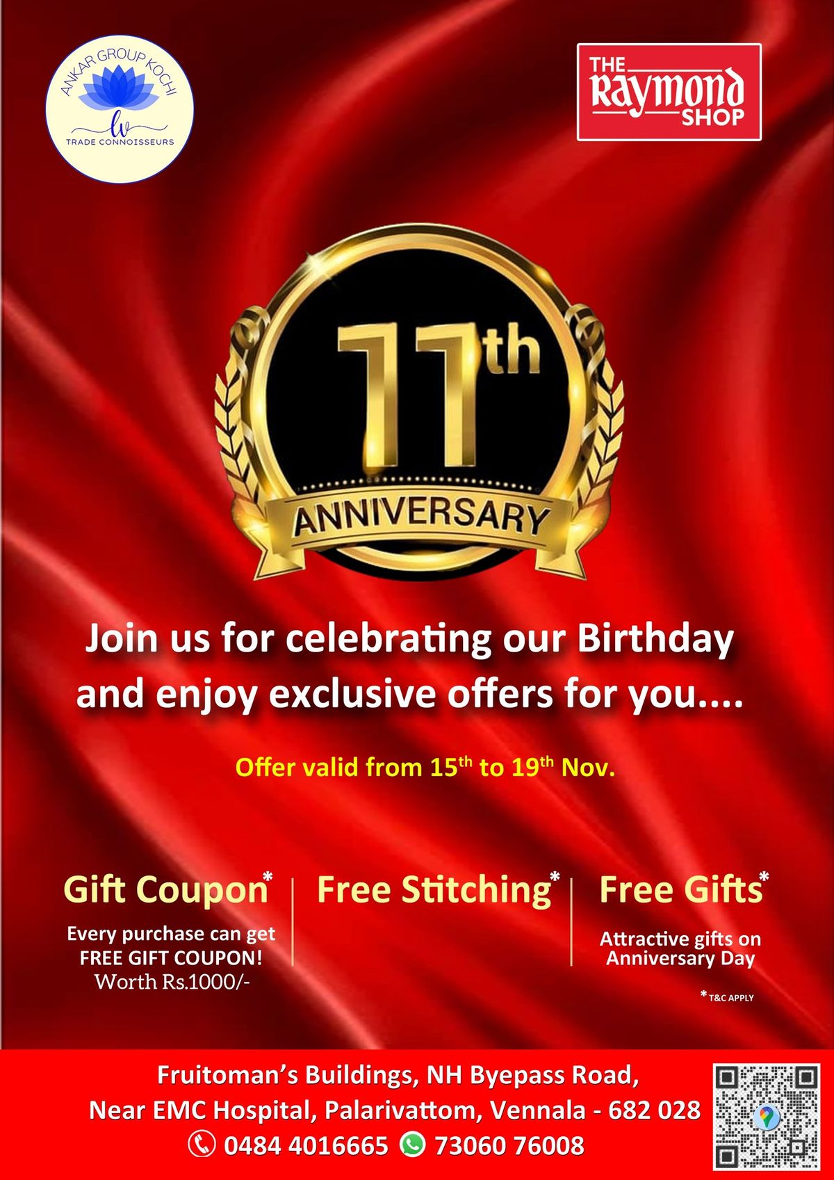 The Raymond Shop's 11th Anniversary Celebration