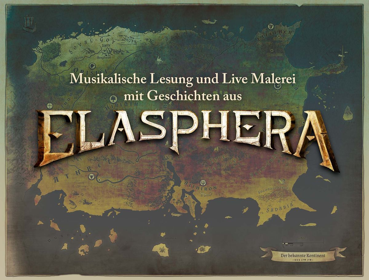 Elasphera "Musikalische Lesung und Live Malerei" im 7*Stern Wohnzimmer