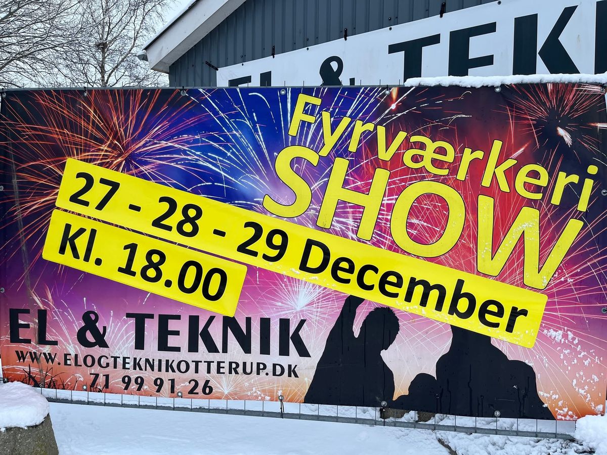 Fyrv\u00e6rkeri Show 29 dec