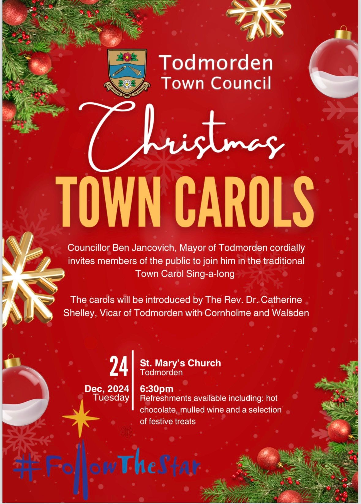 Todmorden Town Carol Service 