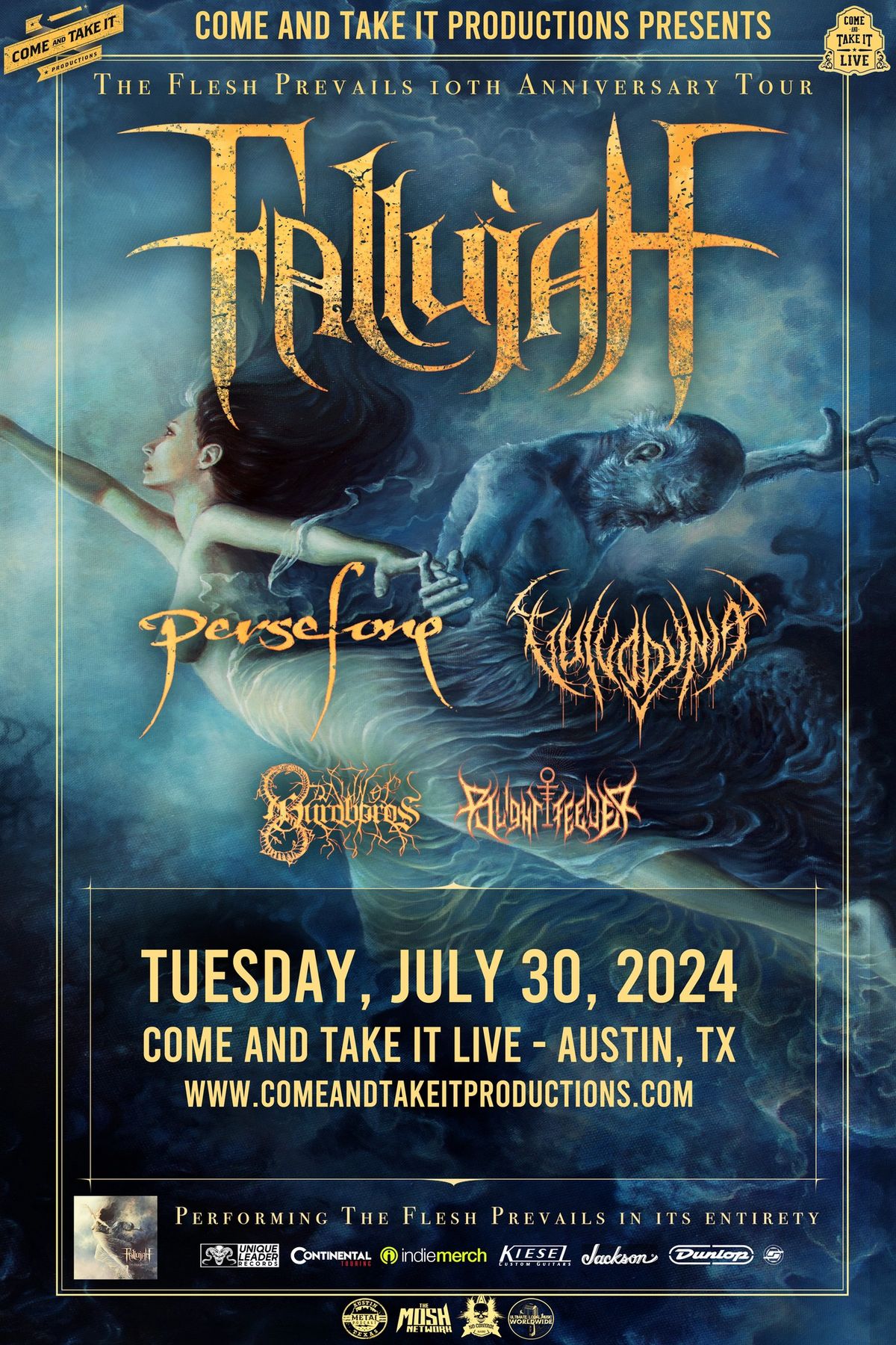 FALLUJAH: The Flesh Prevails 10th Anniversary Tour at Come and Take It Live!
