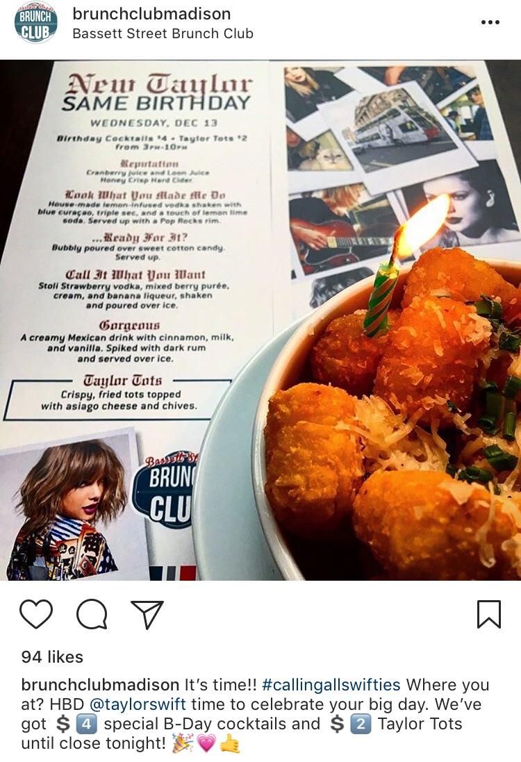 Taylor Swift Brunch Pop-Up