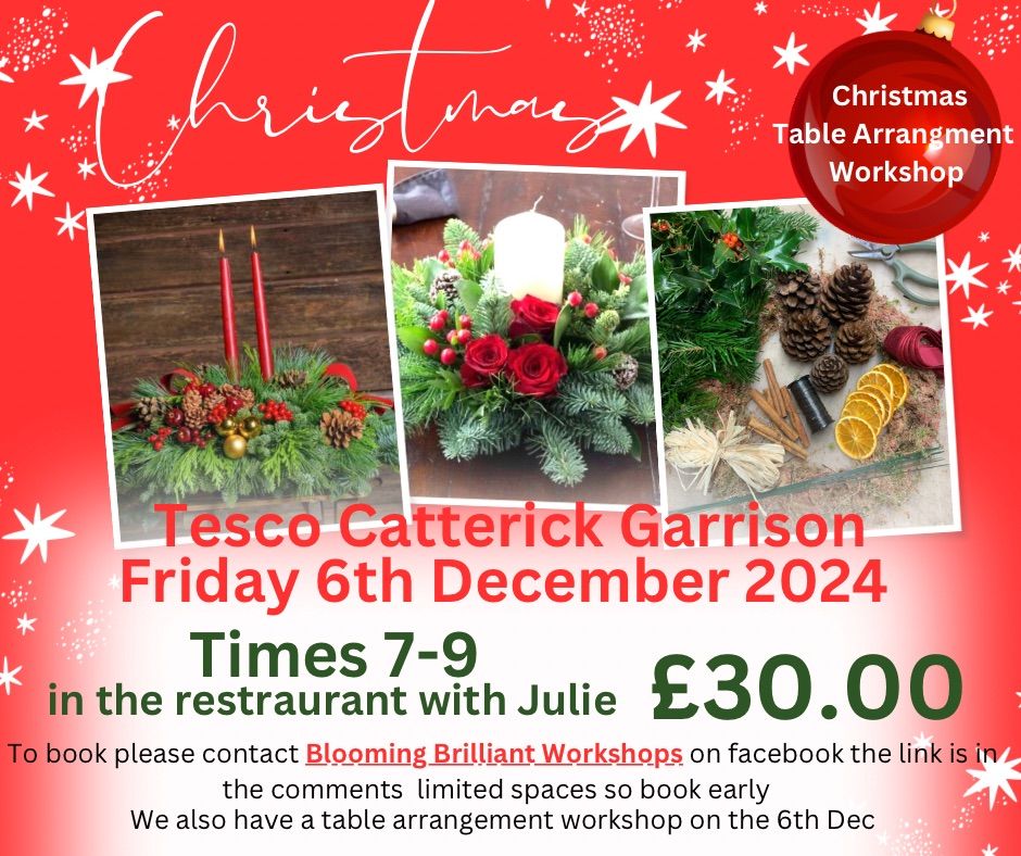 Tesco's Table Arrangement Workshop