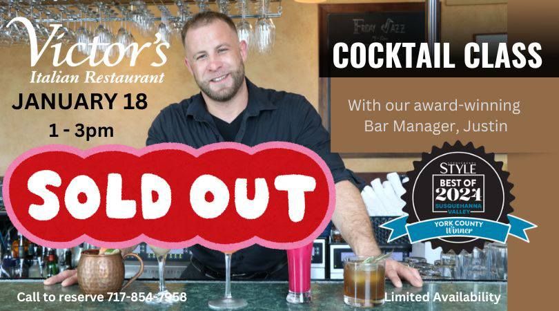 SOLD OUT: Victor's Cocktail Class