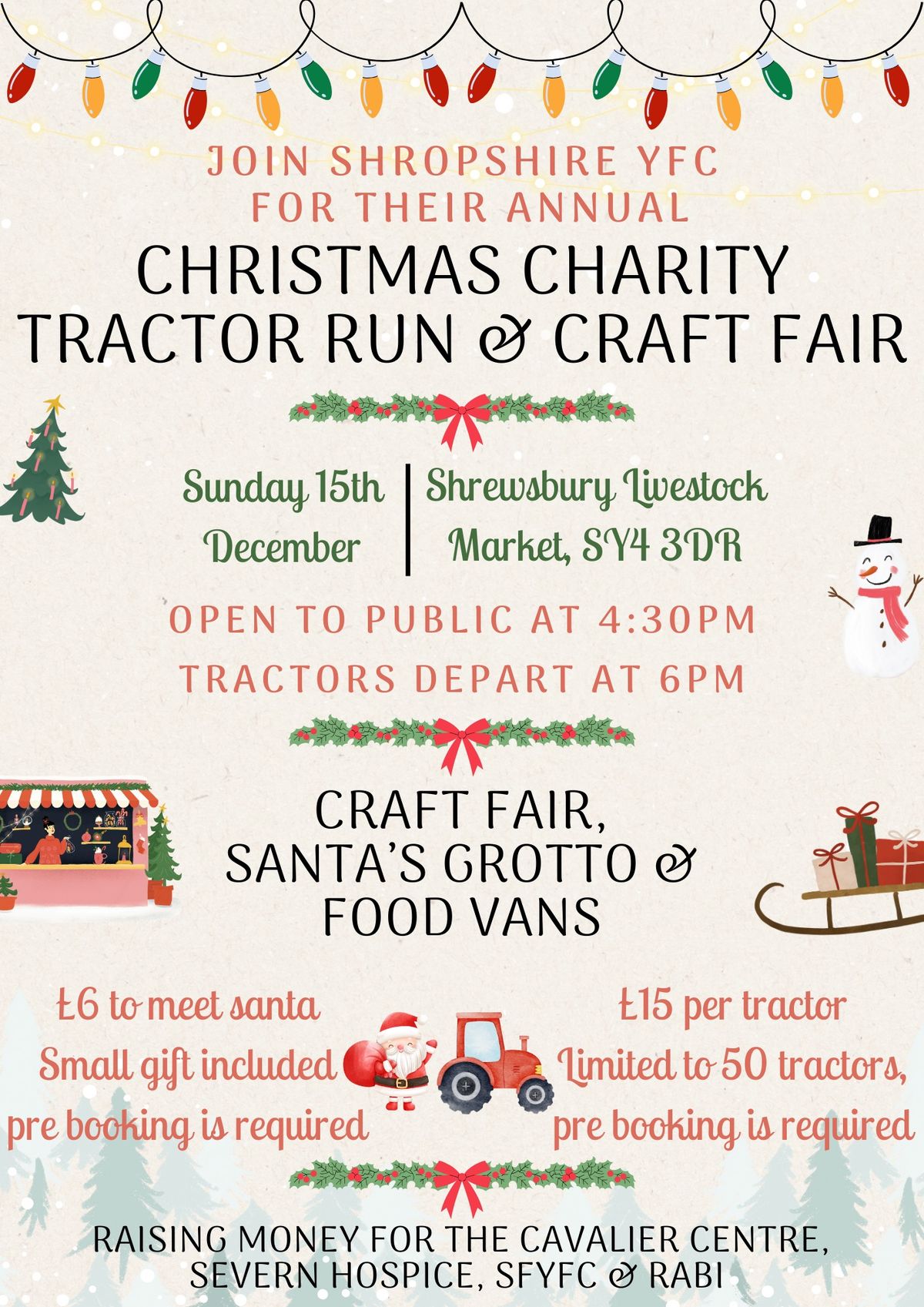 SFYFC and RABI Charity Illuminated Tractor Run & SFYFC Craft Fair!\ud83d\ude9c\u2728\ud83c\udf84