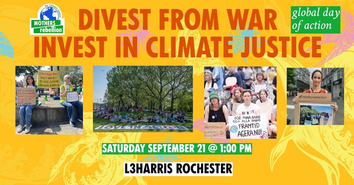 DIVEST FROM WAR - INVEST IN CLIMATE JUSTICE 