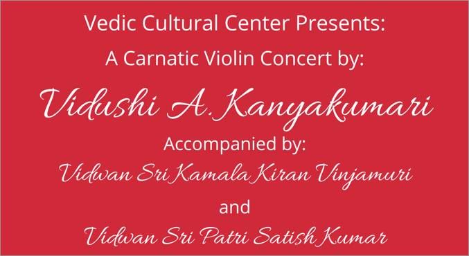 Carnatic Violin Concert by Vidhushi A. Kanyakumari