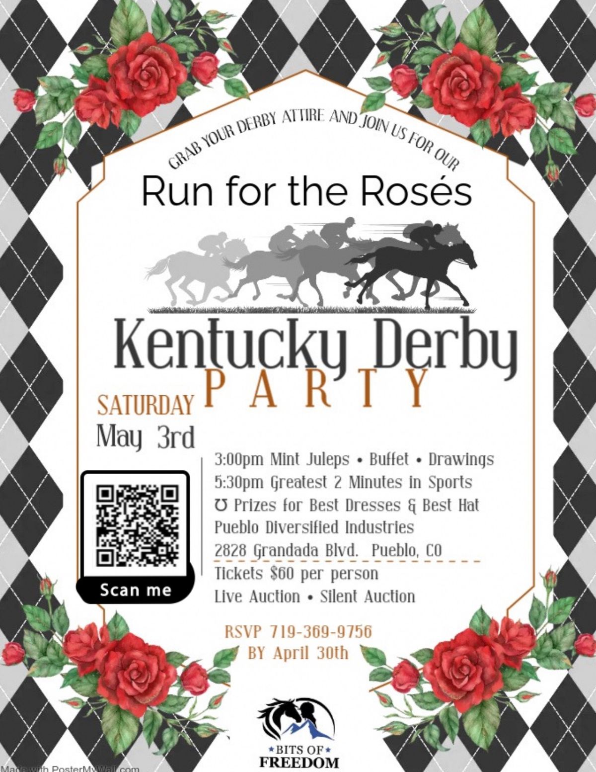 Run for the roses, Kentucky Derby party