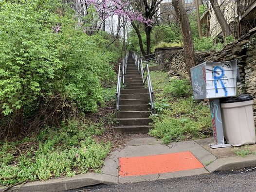 Step Up to Art Kickoff: Cleanup the Ohio Avenue Steps!