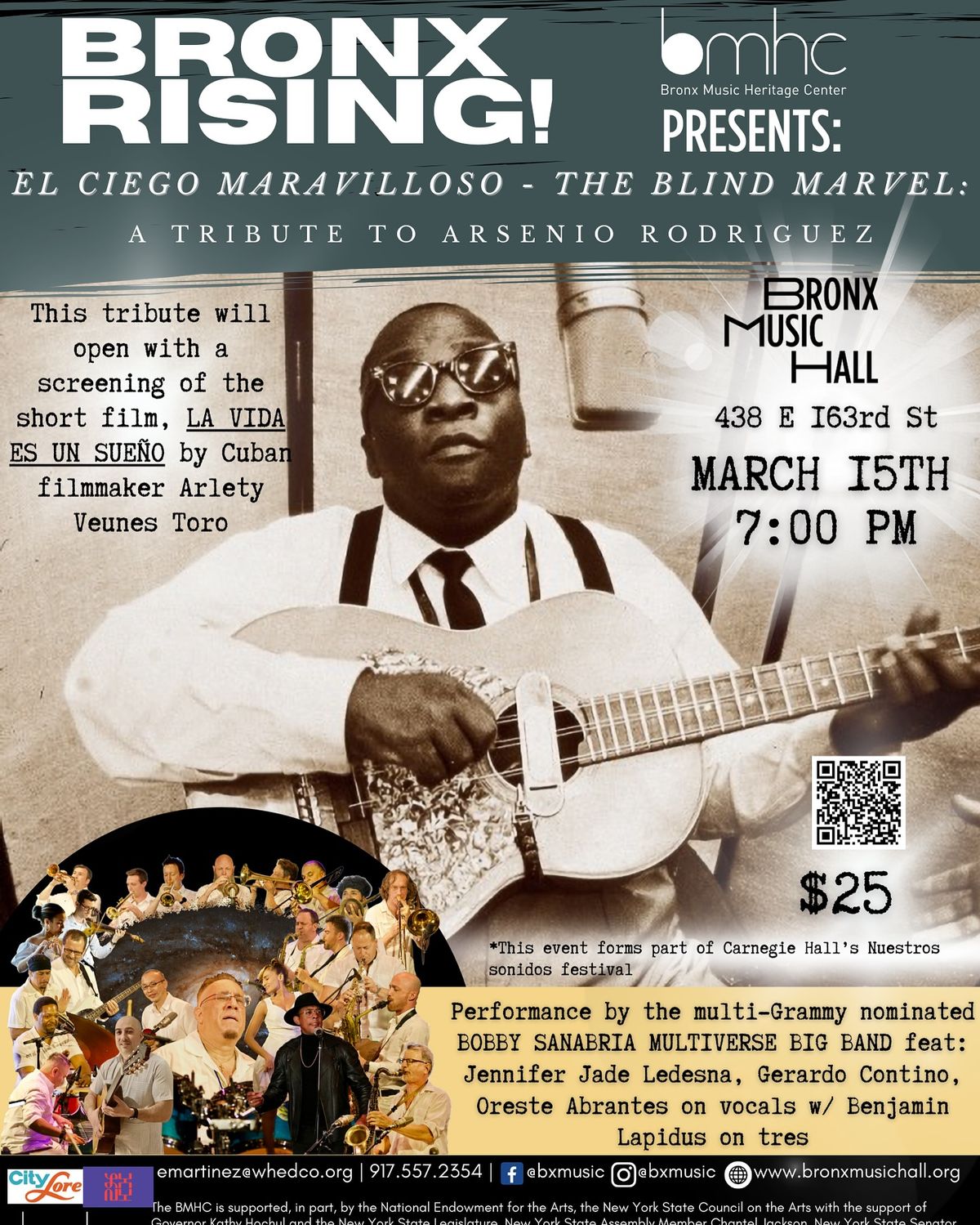 Bronx Rising!: El Ciego Maravilloso\u2013The Blind Marvel | A Tribute to Arsenio Rodr\u00edguez