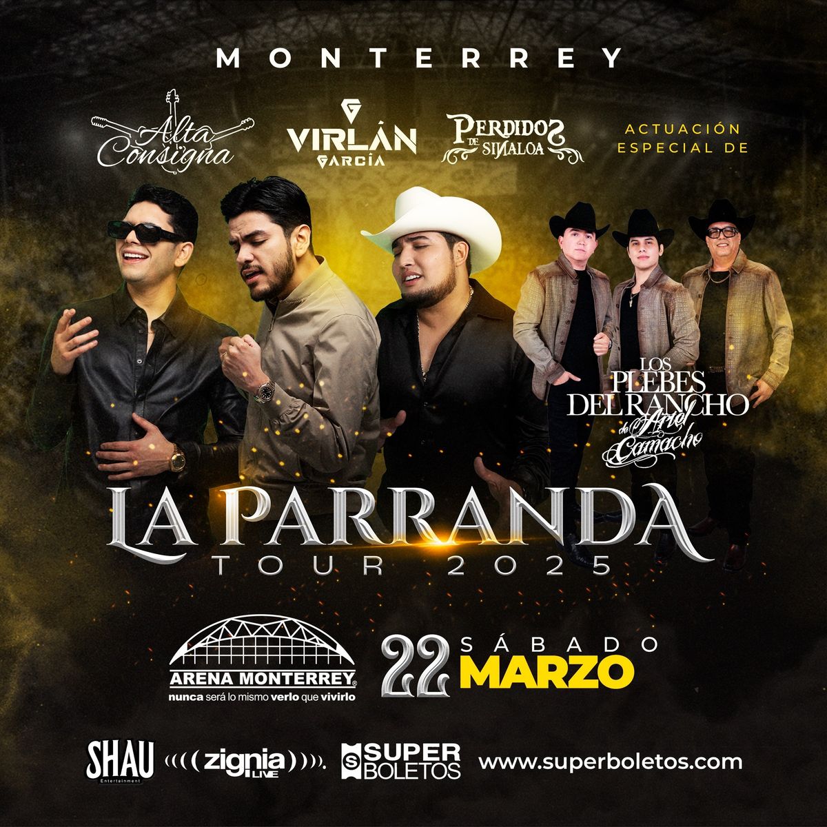 Arena Monterrey 22 de Marzo #LaParrandaTour 