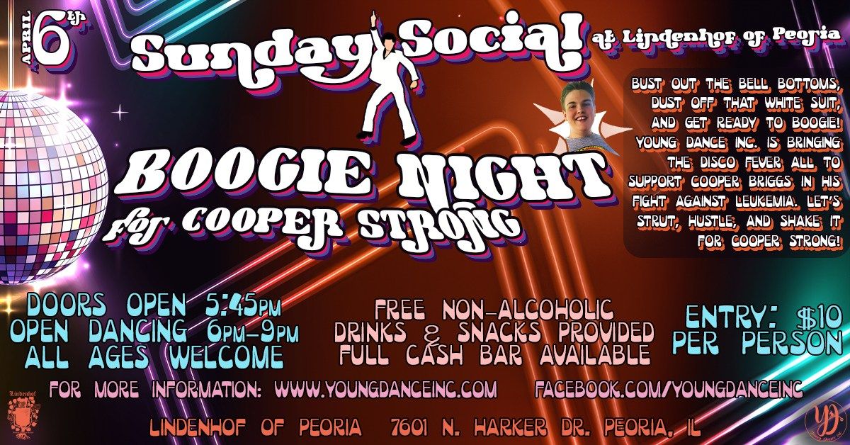 Boogie Night for Cooper Strong Sunday Social Dance