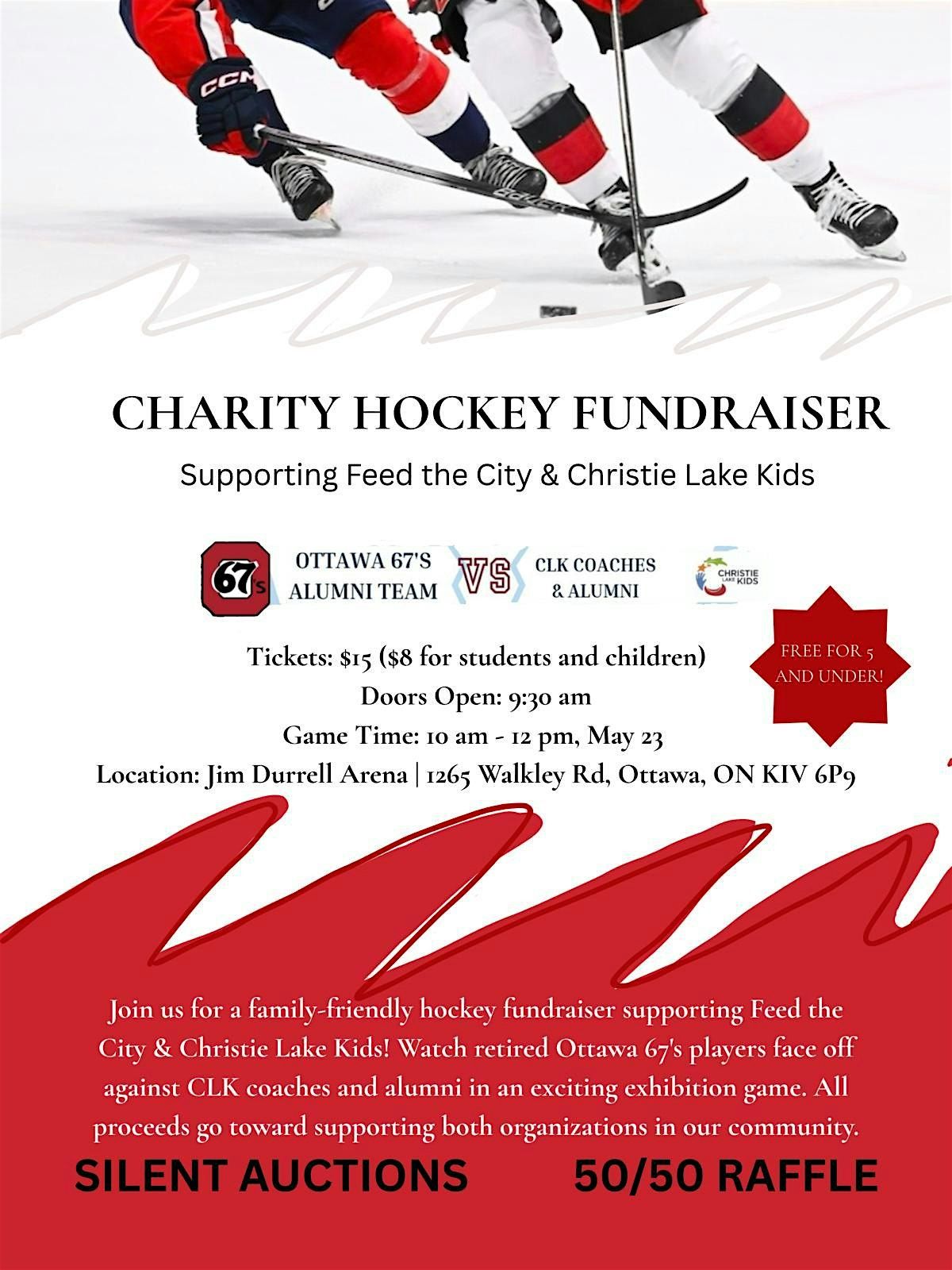 Feed The City x Christie Lake Kids Charity Hockey Game