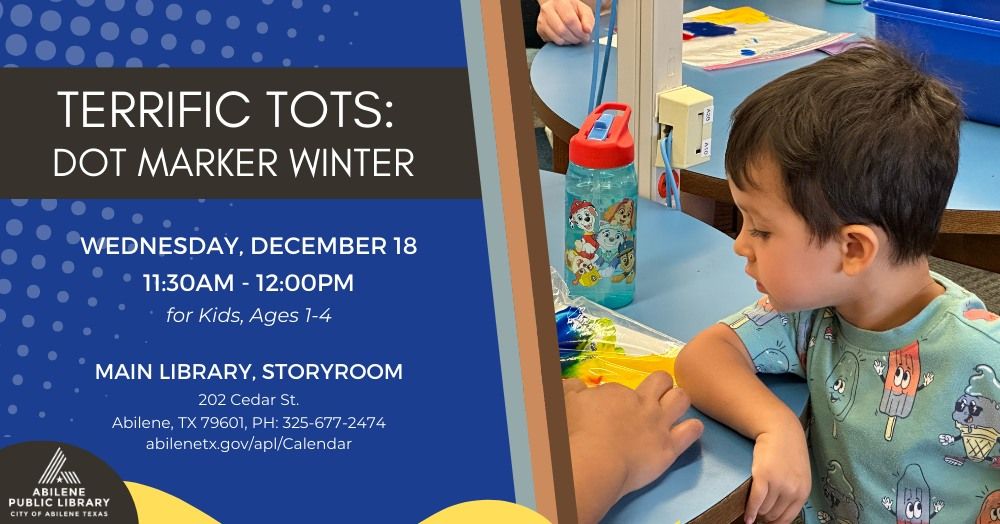 Terrific Tots: Dot Marker Winter Coloring (Main Library)