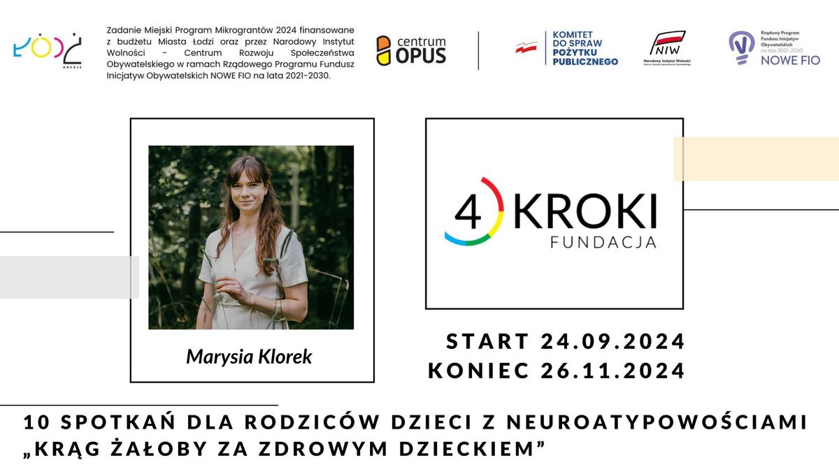 Cykl spotka\u0144 dla rodzic\u00f3w dzieci z neuroatypowo\u015bciami \u201eKr\u0105g \u017ca\u0142oby za zdrowym dzieckiem\u201d