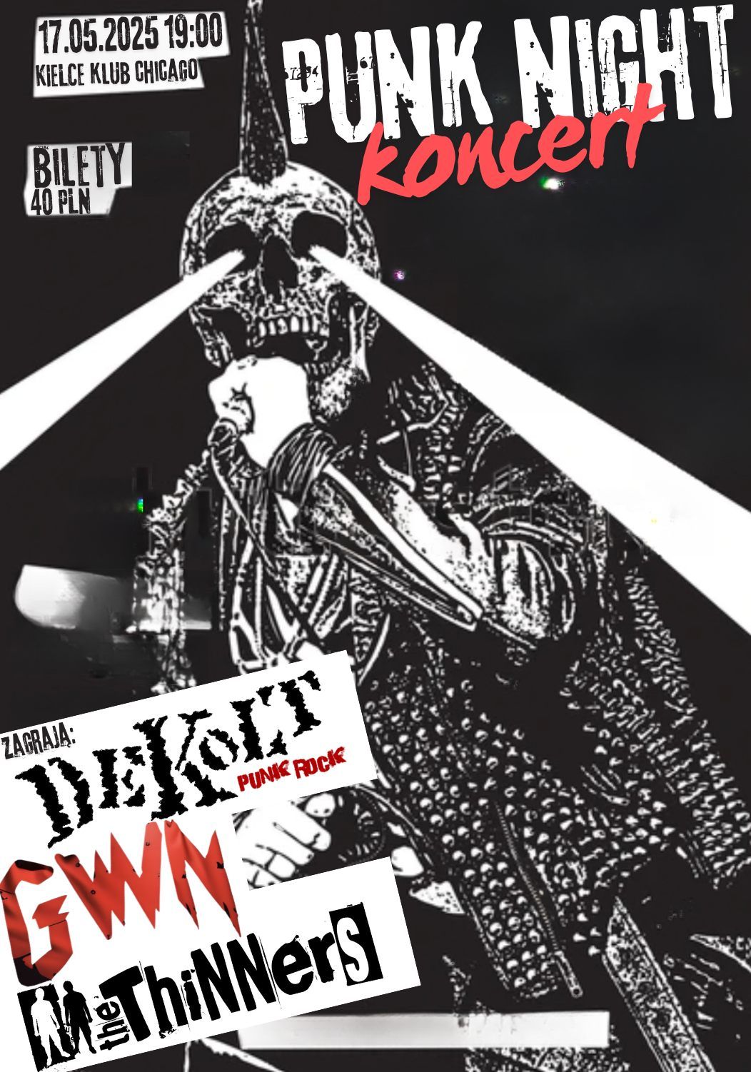 PUNK NIGHT KONCERT: DEKOLT | THE THINNERS | GWN