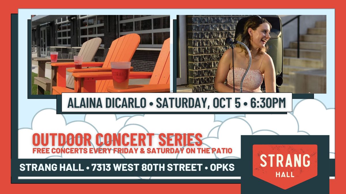 FREE Concert: Alaina DiCarlo on Saturday, Oct 5 at 6:30PM at Strang Hall in Downtown OPKS