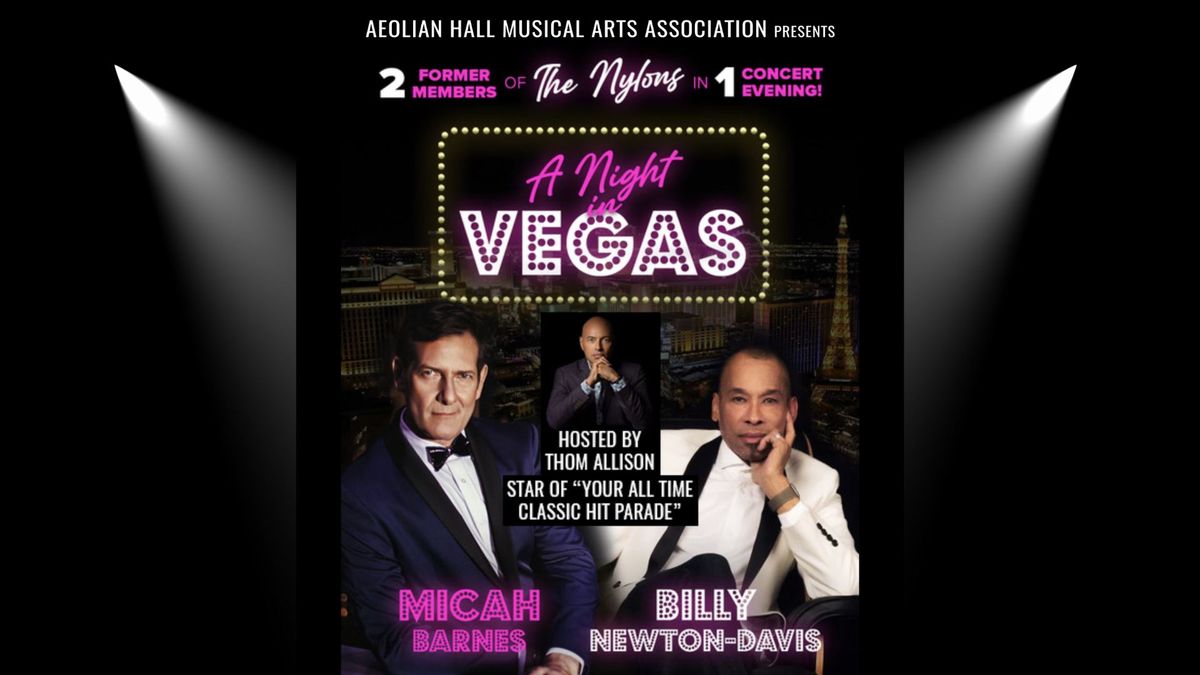 NEW DATE - A Night In Vegas (Featuring Micah Barnes & Billy Newton-Davis)