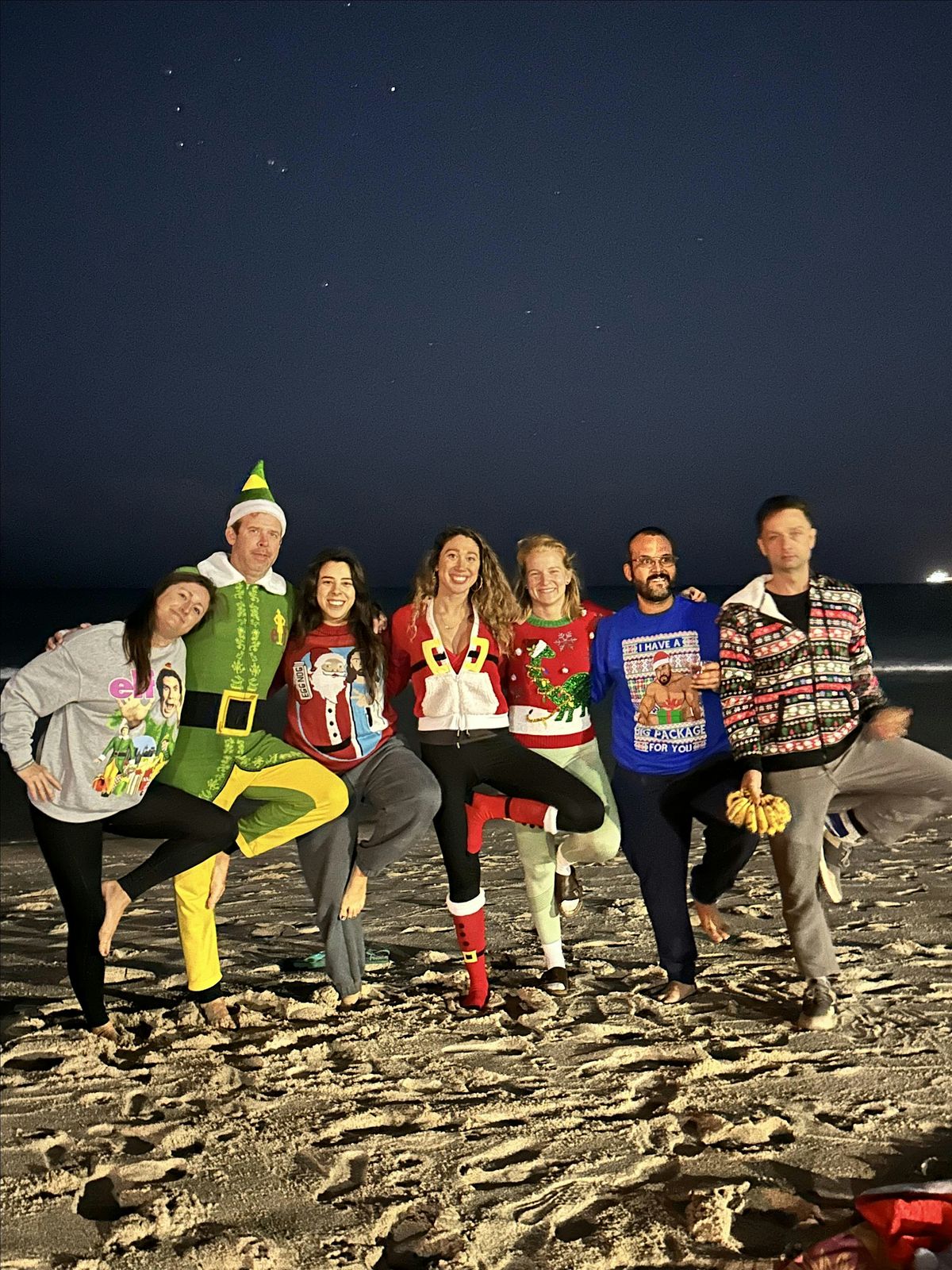 Ugly Christmas Sweater Yoga & Wine Party