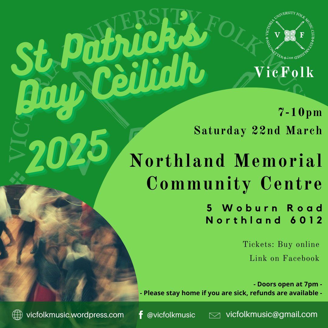 Vicfolk St Patrick's Day Ceilidh 2025