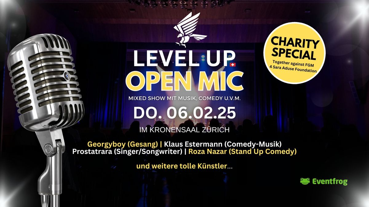 Level Up Open Mic Show | Z\u00fcrich | Charity Special