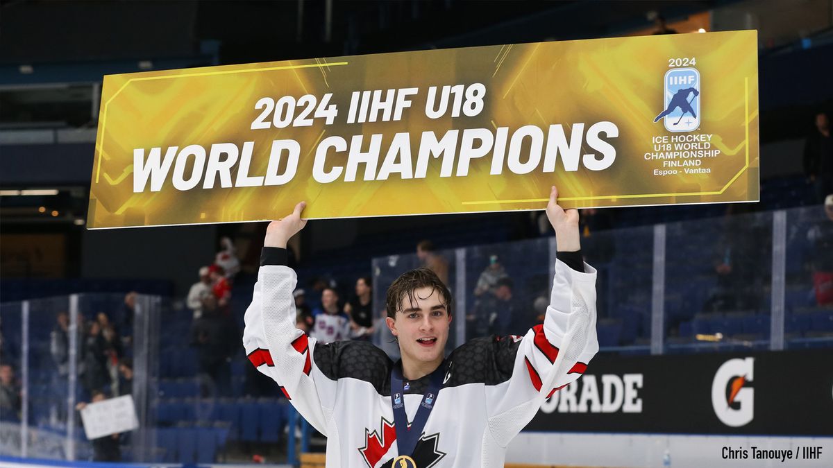 IIHF Ice Hockey U18 World Championship - Latvia vs Canada at Credit Union of Texas Event Center