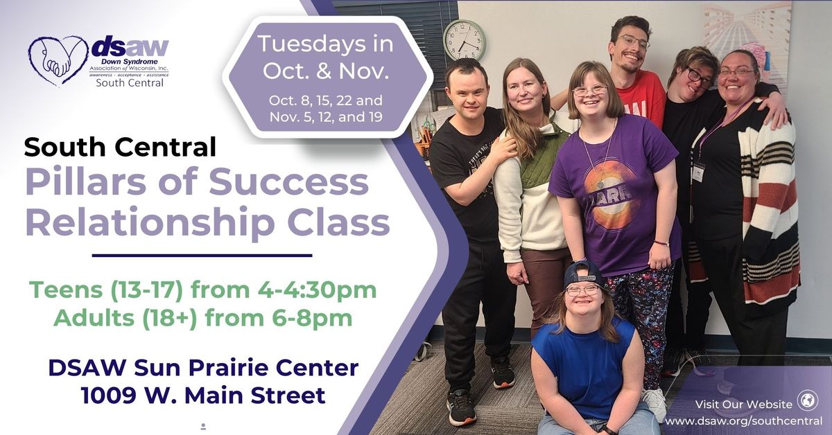 Pillars of Success Relationship Classes for TEENS