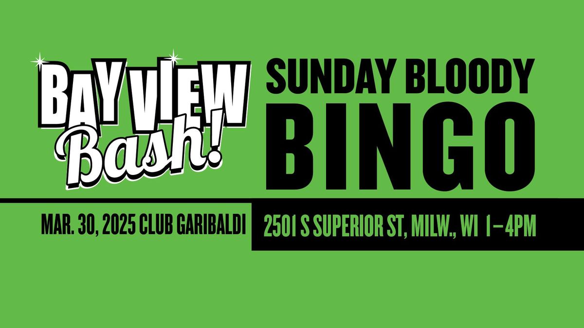 Sunday Bloody Bingo Fundraiser!