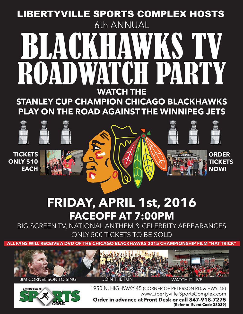 Winnipeg Jets at Chicago Blackhawks at United Center