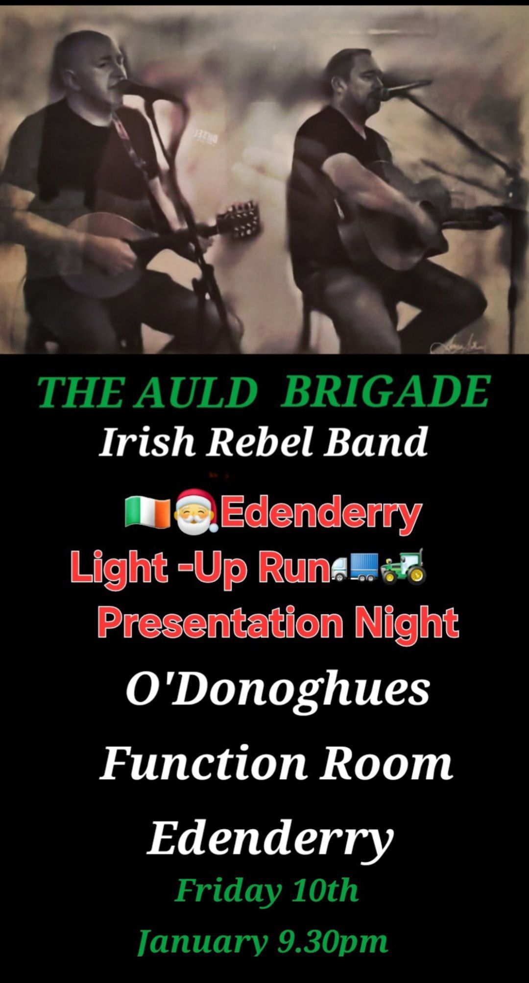 The Auld Brigade live O Donoghues Function Room Edenderry Co Offaly